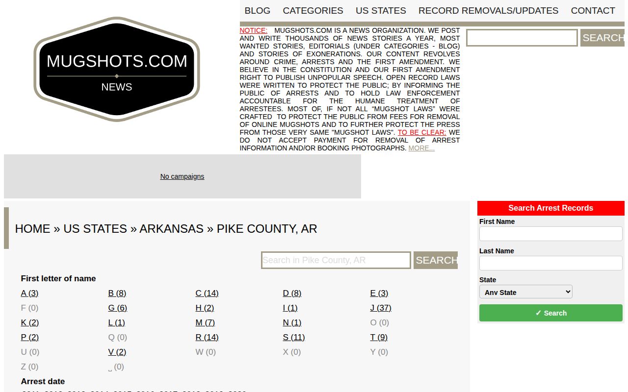 Pike County historical unofficial mugshot index